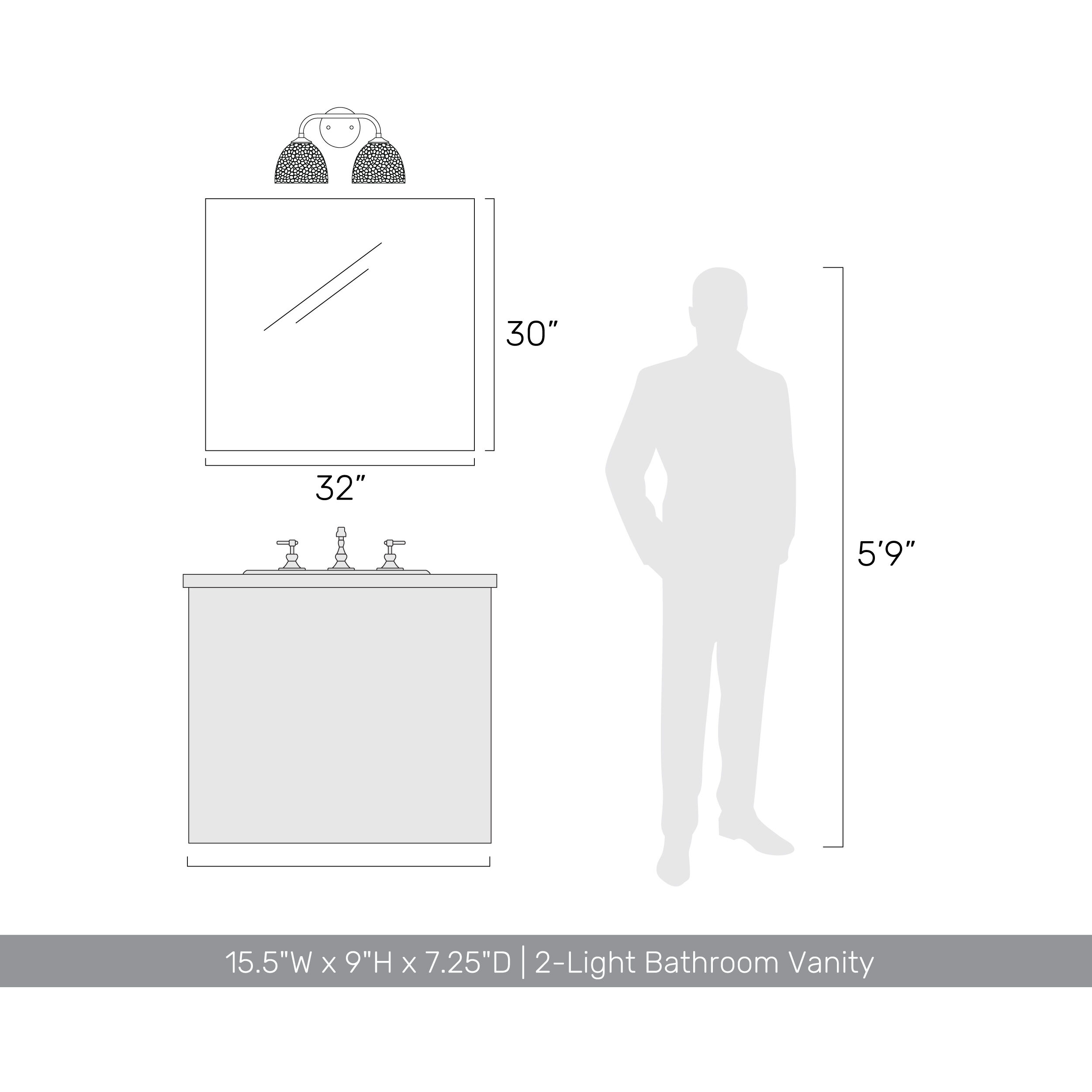 Shepard Vanity Wall Light in Matte Black