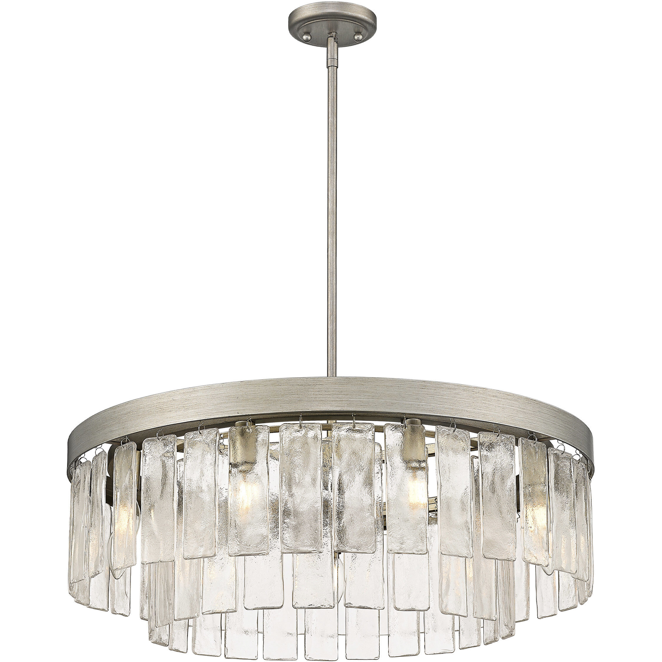 Ciara 9 Light 27 inch Peruvian Silver Chandelier Ceiling Light