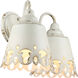 Eloise 2 Light 18 inch Antique Ivory Vanity Light Wall Light