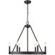 Alastair 24 inch 60.00 watt Matte Black Chandelier Ceiling Light