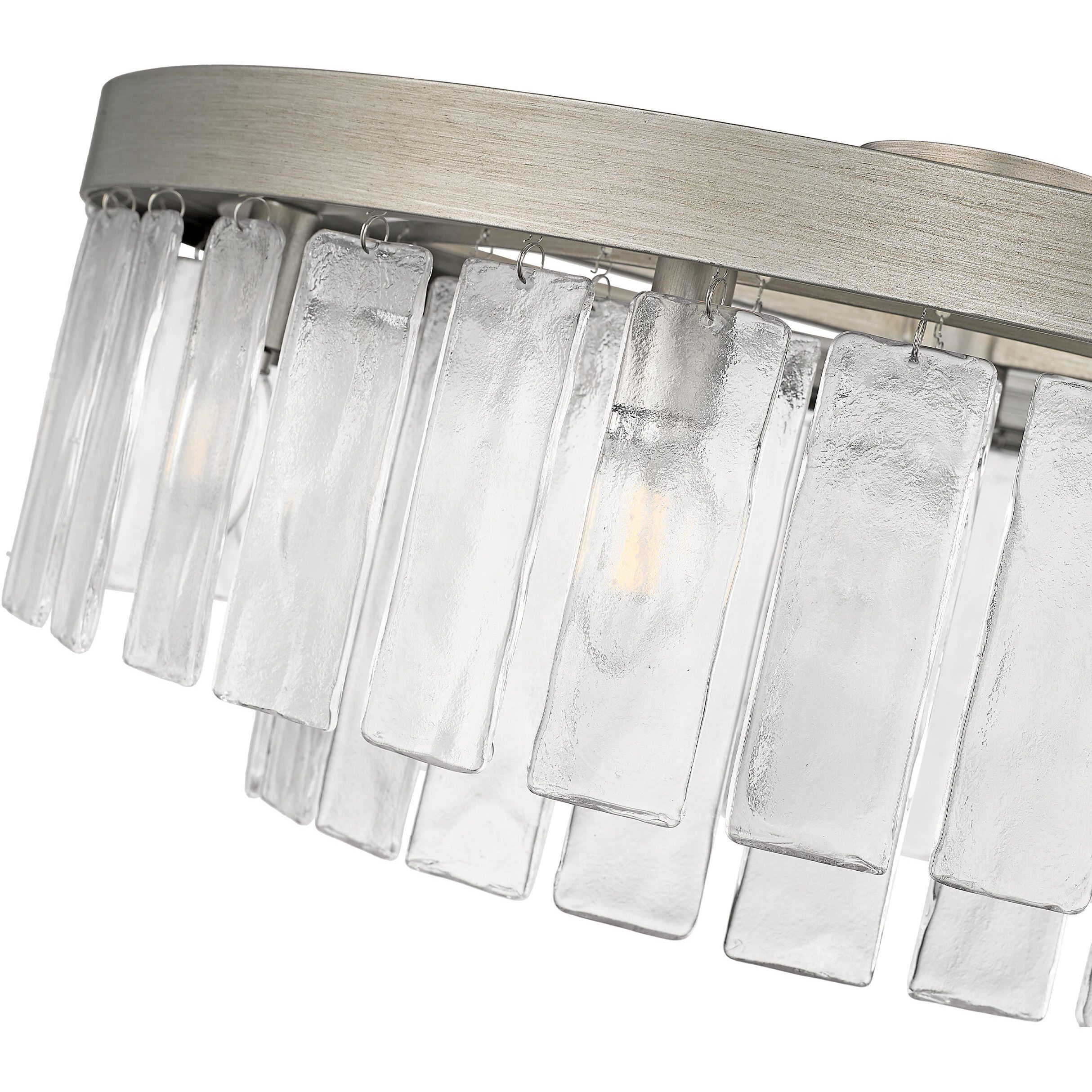 Ciara 9 Light 27 inch Peruvian Silver Semi-Flush Mount Ceiling Light