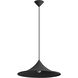 Vistara 1 Light 19.75 inch Sand Black Pendant Ceiling Light