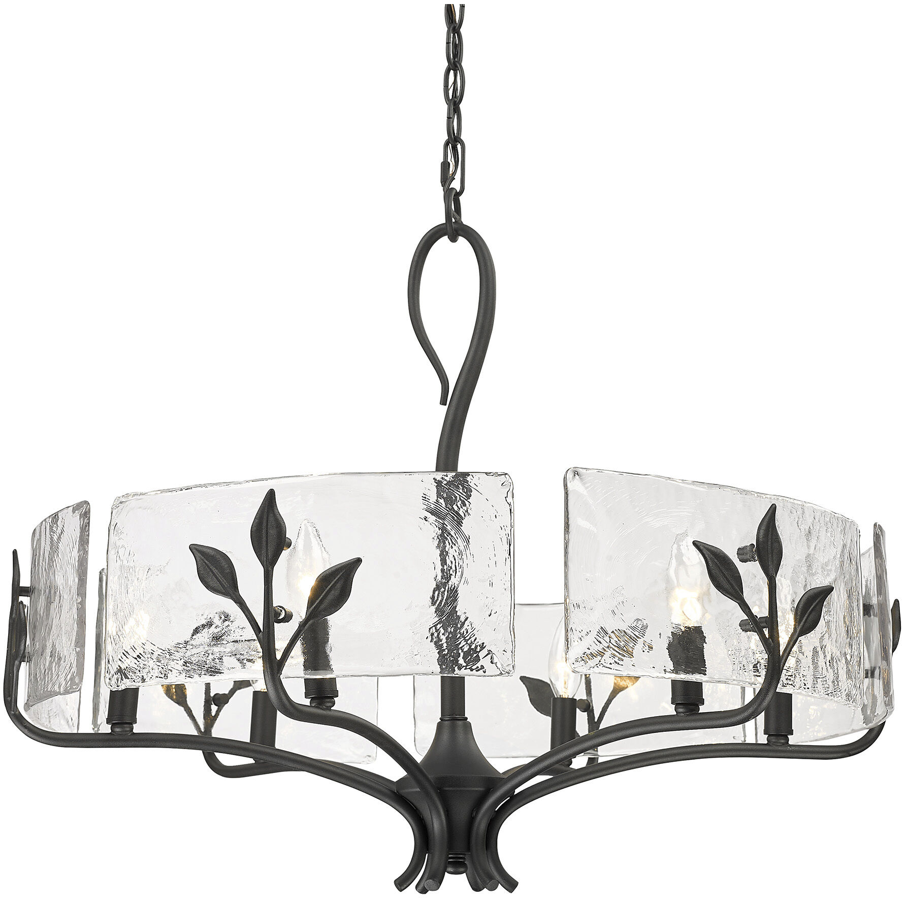 Calla 27.75 inch 60.00 watt Natural Black Chandelier Ceiling Light