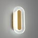 Wry Plexus 1 Light 5.88 inch Satin Brushed Gold Outdoor Wall Light