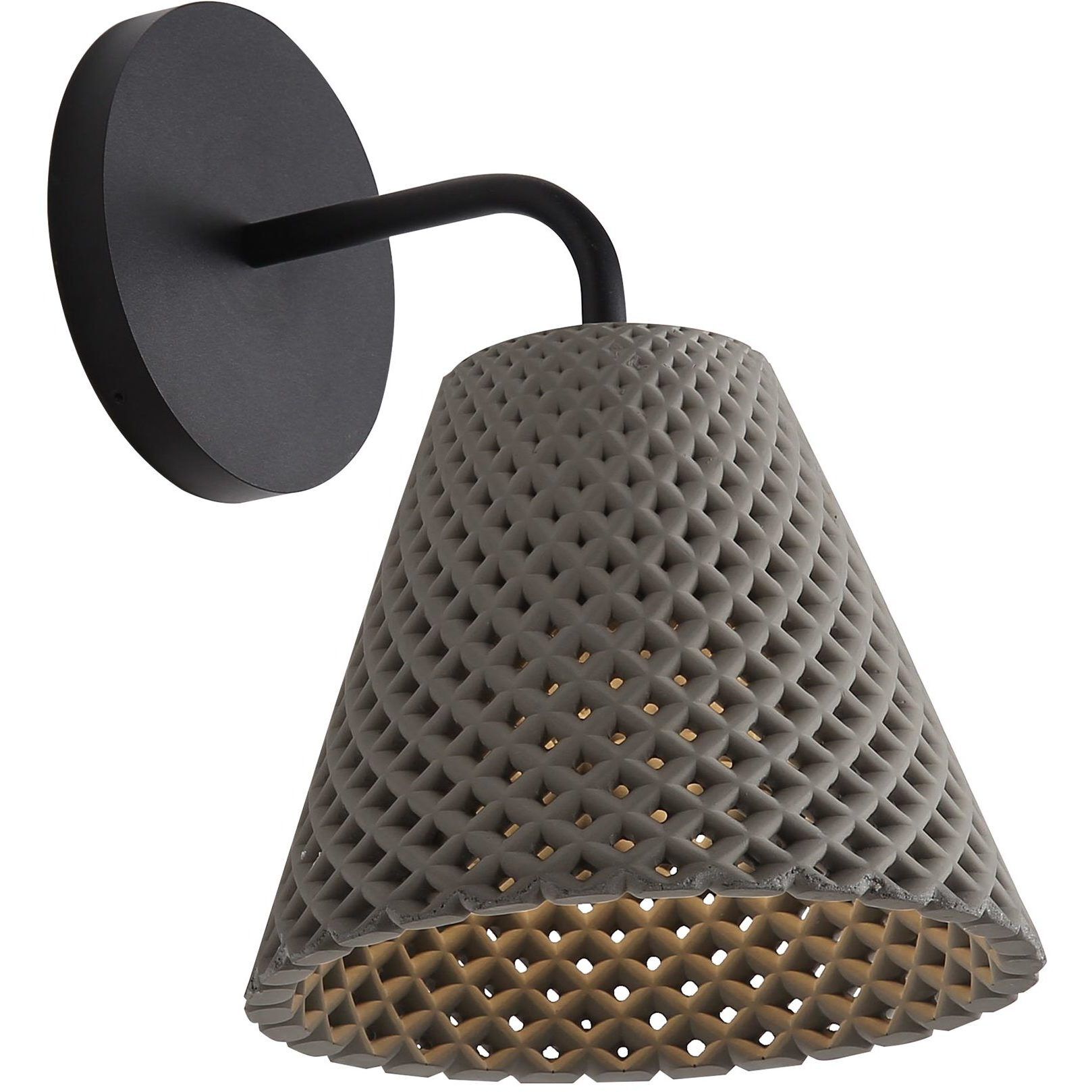 Clarus LED 8.88 inch Grey Cement Outdoor Wall