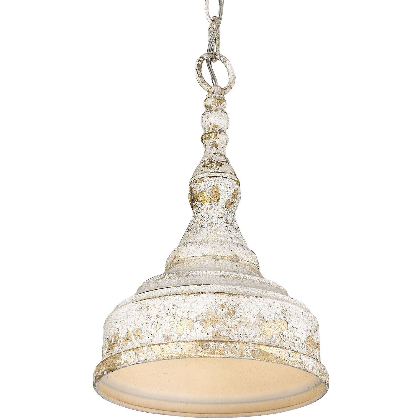 Keating 1 Light 9.25 inch Antique Ivory Pendant Ceiling Light, Small
