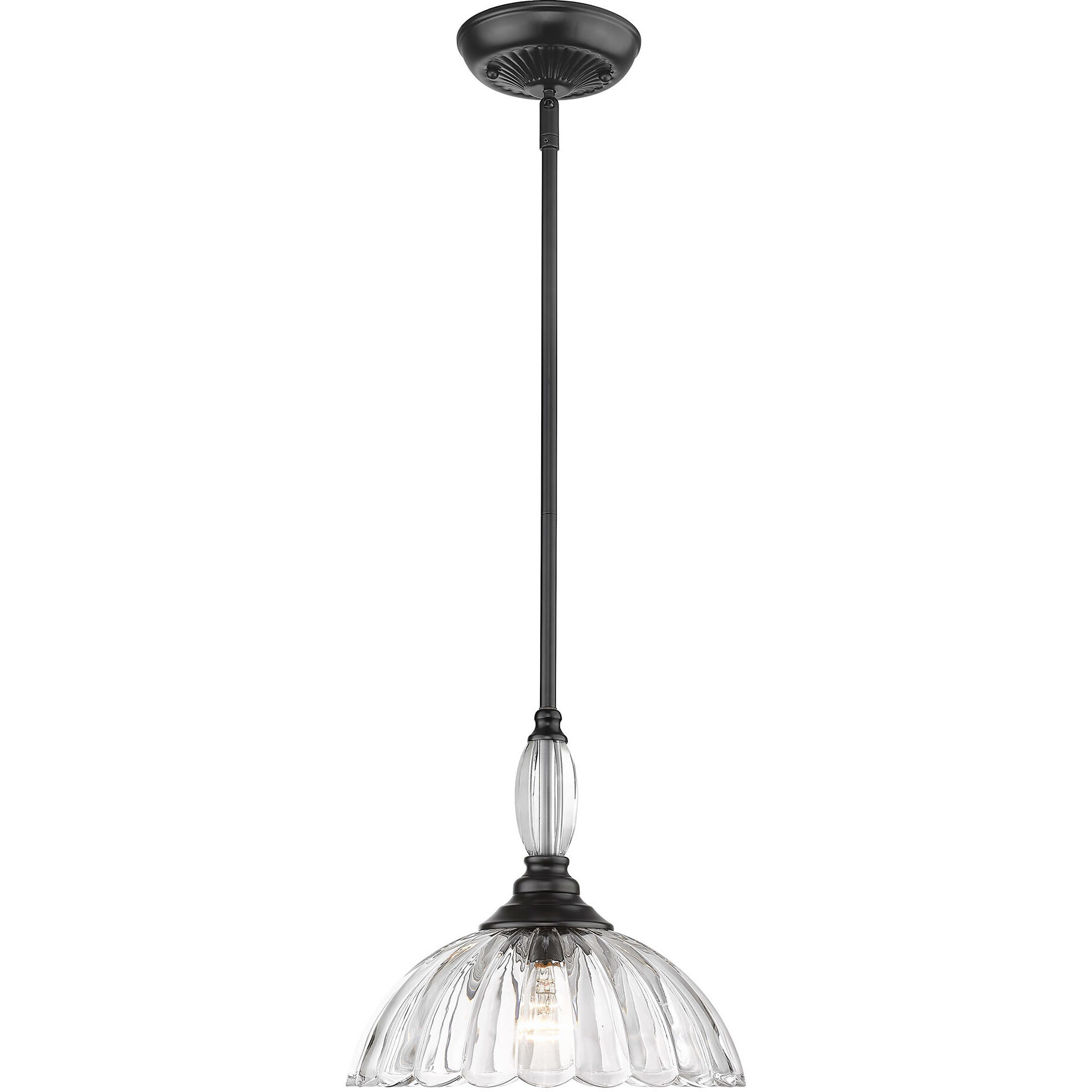 Audra Pendant Ceiling Light in Matte Black