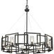 Marco 8 Light 35.38 inch Matte Black Chandelier Ceiling Light