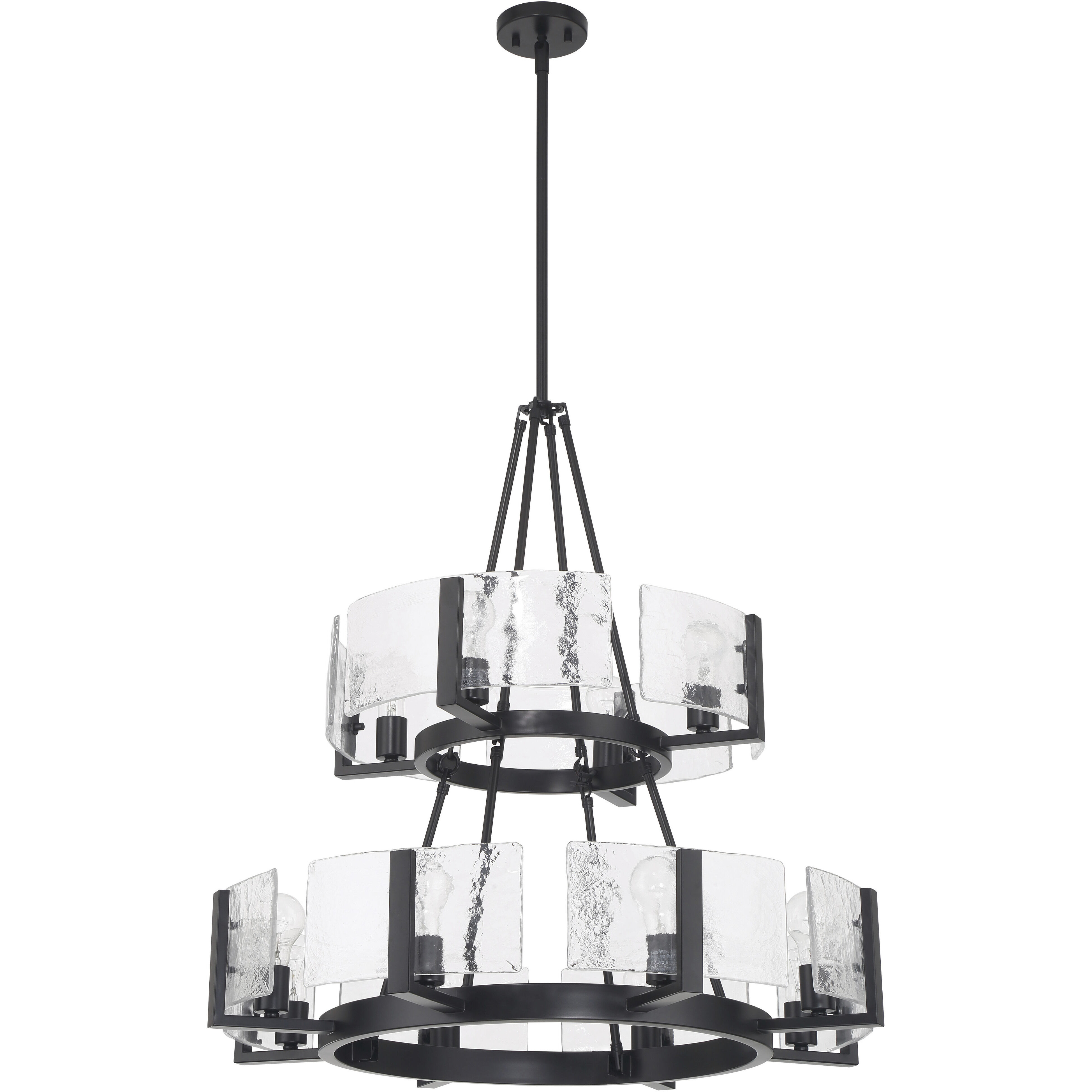 Aenon 12 Light 32 inch Matte Black Chandelier Ceiling Light