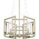 Marco Pendant Ceiling Light in White Gold