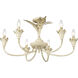 Lillianne 6 Light 28.5 inch Antique Ivory Semi-Flush Mount Ceiling Light