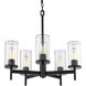 Winslett 23.75 inch 60.00 watt Matte Black Chandelier Ceiling Light