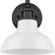 Carver 1 Light 8.75 inch Matte Black Bath Vanity Light Wall Light