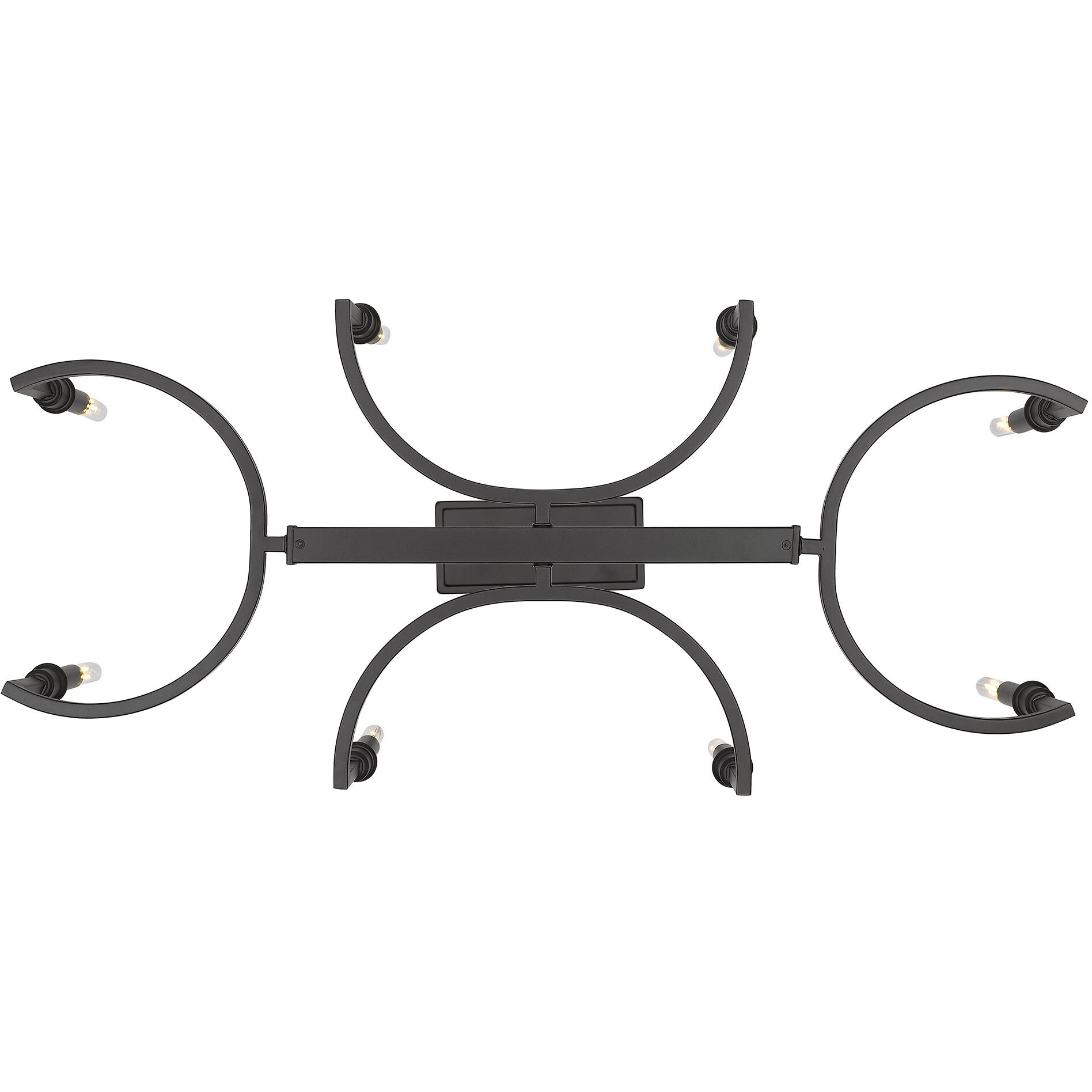 Ellyn Island Light Ceiling Light in Matte Black