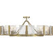 Aenon 10 Light 36 inch Brushed Champagne Brass Semi-Flush Mount Ceiling Light