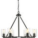 Monroe 28.75 inch 60.00 watt Matte Black Chandelier Ceiling Light