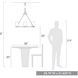 Monroe 6 Light 28.75 inch Matte Black Chandelier Ceiling Light