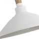 Journey 1 Light 12 inch Natural White Pendant Ceiling Light