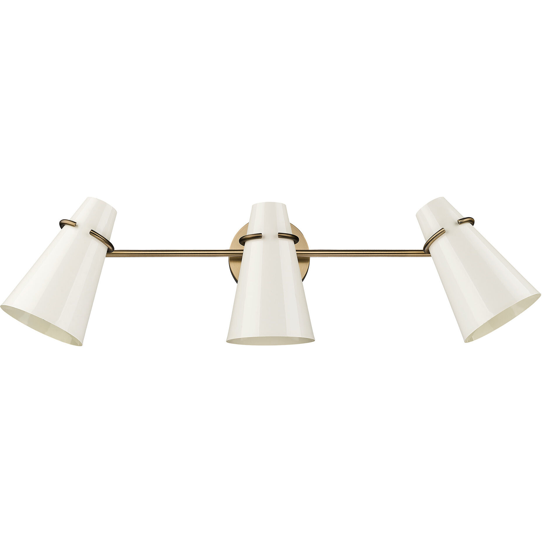 Reeva Vanity Wall Light in Glossy Ecru