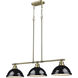 Yep Duncan Island Light Ceiling Light in Aged Brass, Black