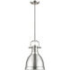 Yep Duncan Pendant Ceiling Light in Pewter, Small
