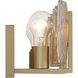 Aenon 3 Light 21.75 inch Brushed Champagne Brass Vanity Light Wall Light