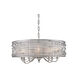 Joia 8 Light 34 inch Peruvian Silver Chandelier Ceiling Light, Large