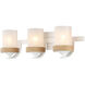 Chatham 3 Light 22.75 inch Natural White Bath Vanity Light Wall Light