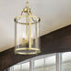 Payton 3 Light 9 inch Brushed Champagne Brass Pendant Ceiling Light