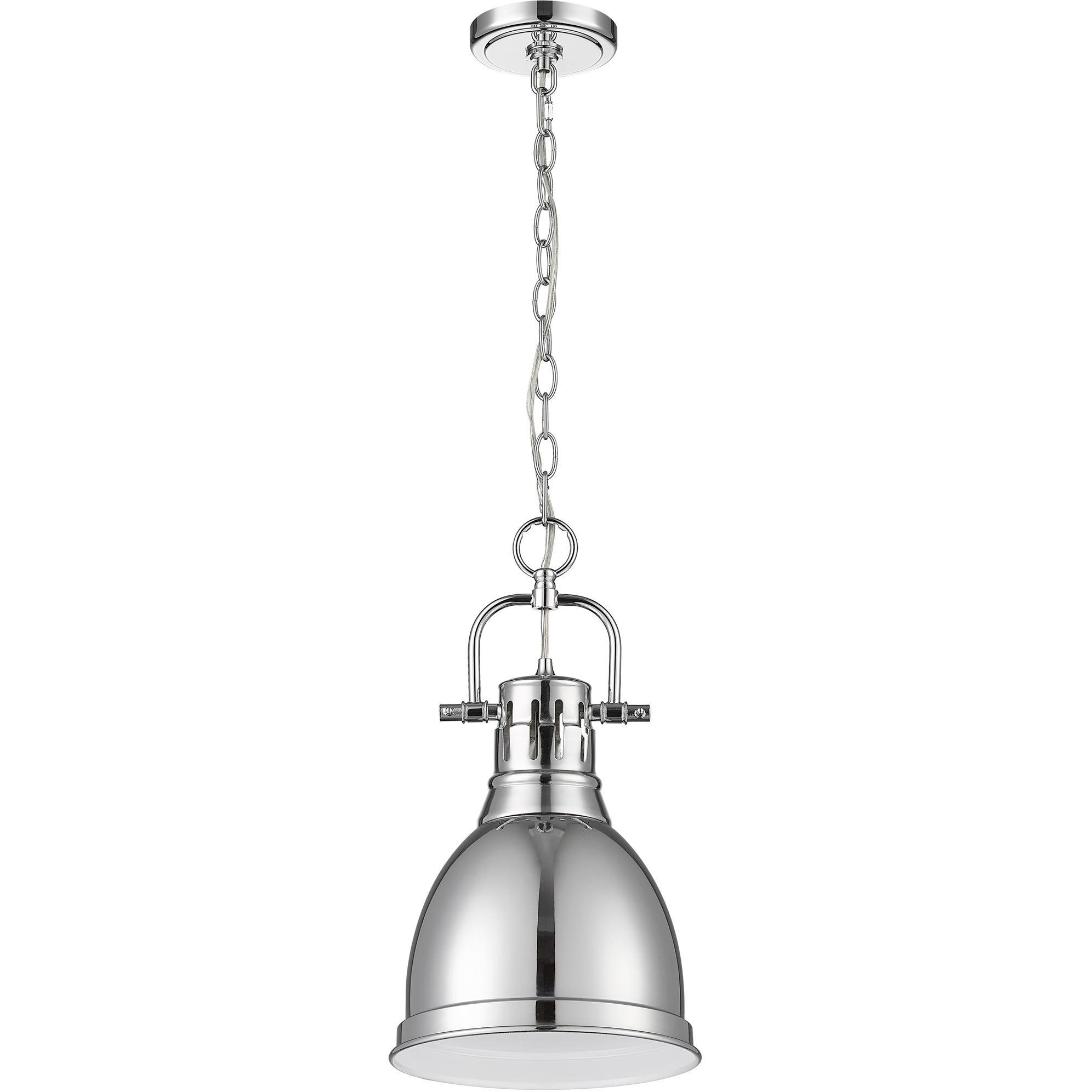 Yep Duncan Pendant Ceiling Light in Chrome, Small
