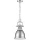 Yep Duncan Pendant Ceiling Light in Chrome, Small