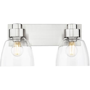 Remy 2 Light 16.88 inch Pewter Vanity Light Wall Light