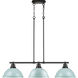 Yep Duncan Island Light Ceiling Light in Matte Black, Seafoam