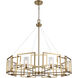 Marco 35.38 inch 60.00 watt Brushed Champagne Brass Chandelier Ceiling Light