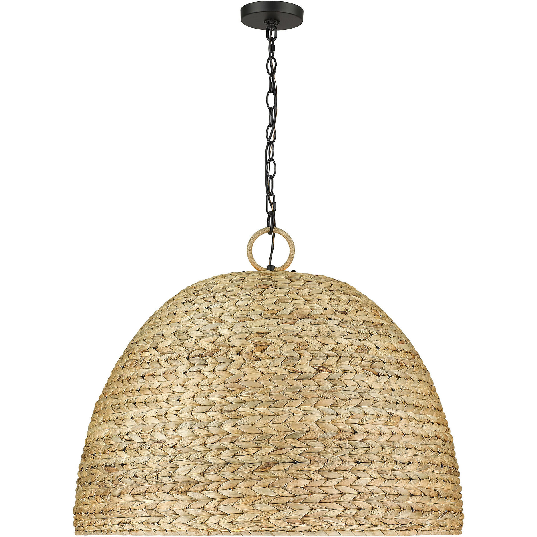Rue Pendant Ceiling Light in Woven Sweet Grass