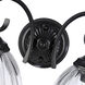 Audra 2 Light 16 inch Matte Black Vanity Light Wall Light