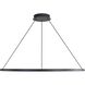 Veritas LED 35.38 inch Sand Black Ring Chandelier Ceiling Light
