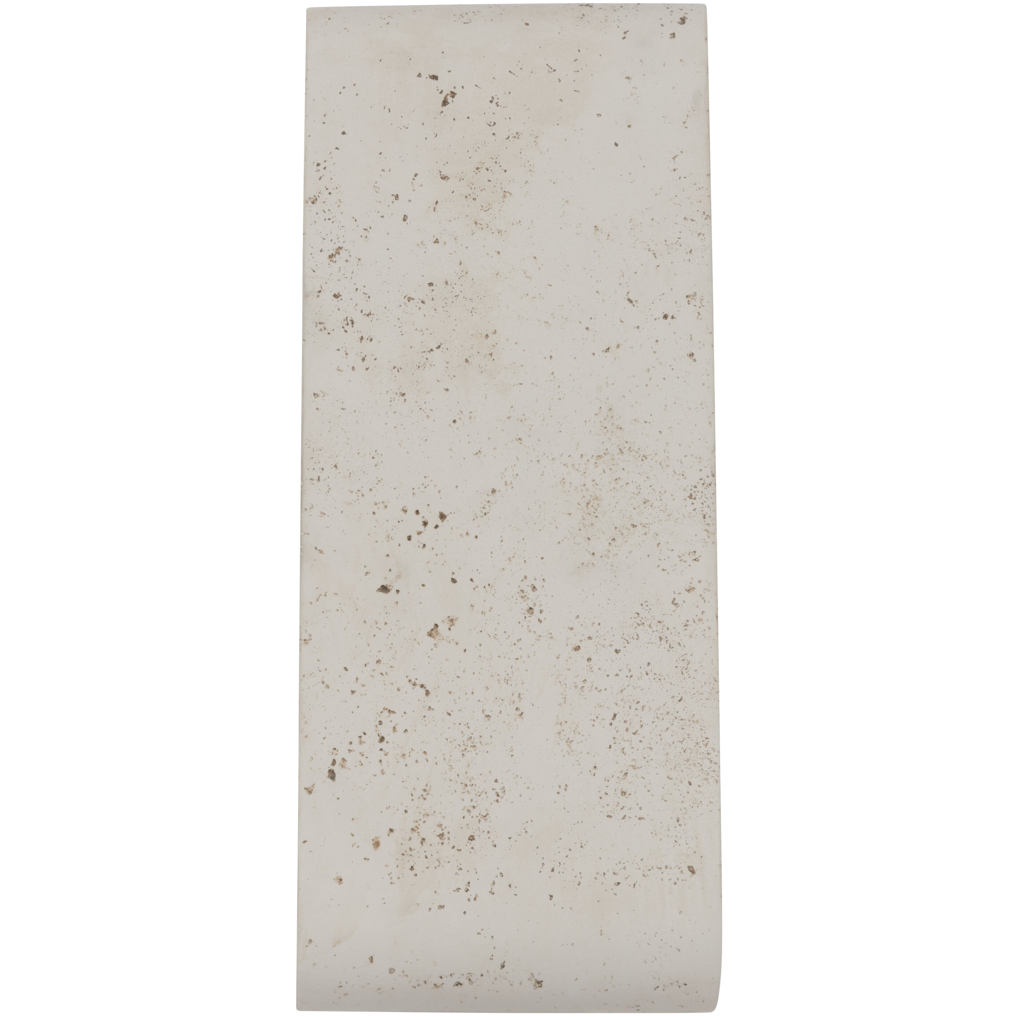 Stela 1 Light 6.25 inch White Travertine Outdoor Wall Light