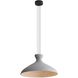 Aethera LED 21.63 inch Grey Cement Pendant Ceiling Light