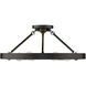 Castile 6 Light 24 inch Matte Black Semi-Flush Mount Ceiling Light
