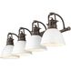 Duncan 4 Light 8.25 inch Bathroom Vanity Light