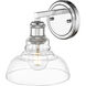Carver 1 Light 8.75 inch Chrome Bath Vanity Light Wall Light