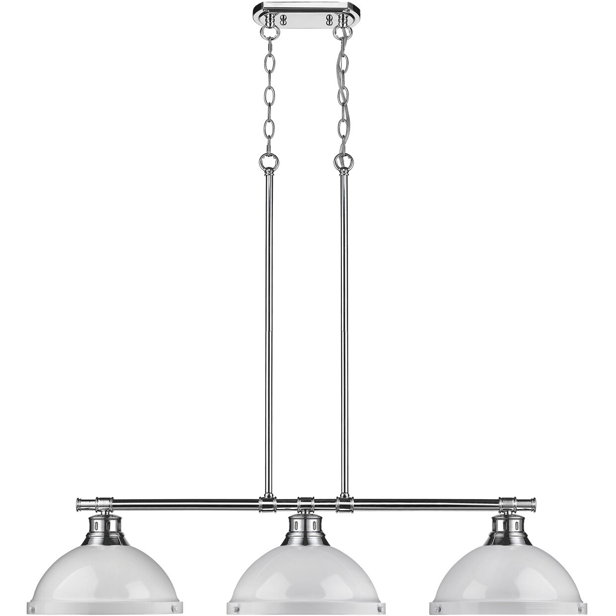 Yep Duncan Island Light Ceiling Light in Chrome, White