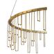 Lucerna 25.63 inch 29.46 watt Stainless Steel Gold Chandelier Ceiling Light