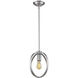 Colson Pendant Ceiling Light in Pewter, No Shade