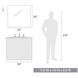 Orwell 1 Light 9 inch Chrome Bath Vanity Wall Light in Matte Black