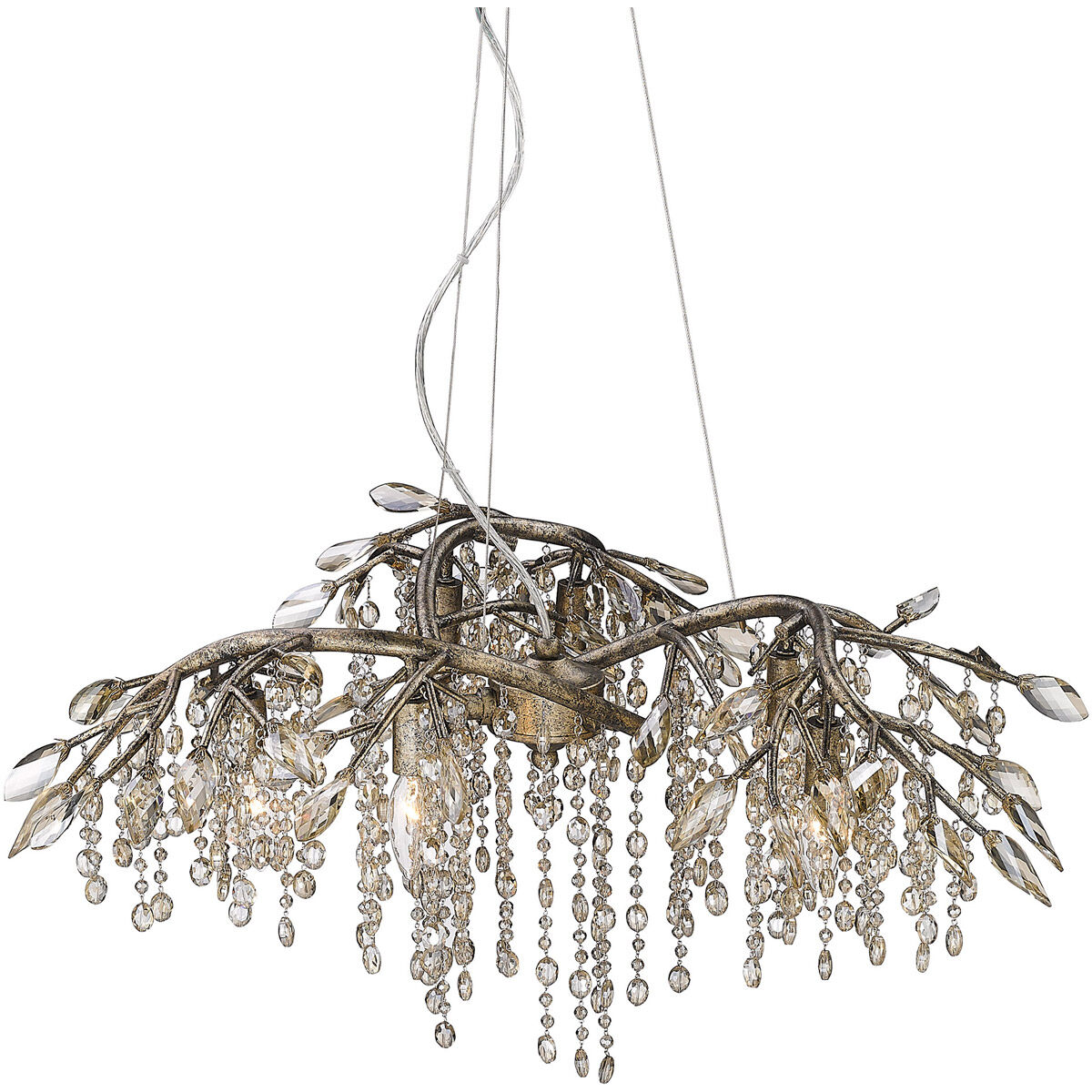 Golden Lighting 9903-6 MG Autumn Twilight 6 Light 31 inch