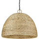 Rue Pendant Ceiling Light in Woven Sweet Grass