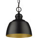 Holmes 1 Light 9 inch Matte Black Mini Pendant Ceiling Light