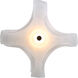 Glacier LED 13.75 inch Polished Nickel Pendant Ceiling Light